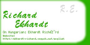 richard ekhardt business card